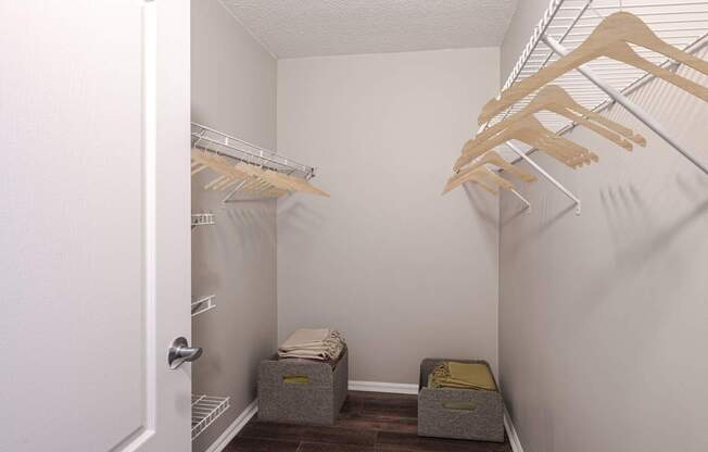 Spacious Closet at 15 Bank Apartments in White Plains, NY 10606