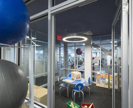 Area to play for our littlest residents in the fitness center at Trillium Apartments, Virginia, 22031