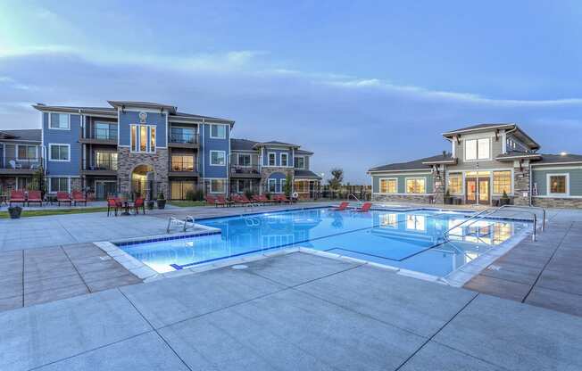 Swimming Pool at Solaire Apartments in Brighton, CO