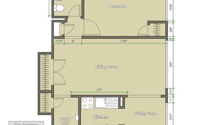 1 bed, 1 bath, $1,275, Unit 609