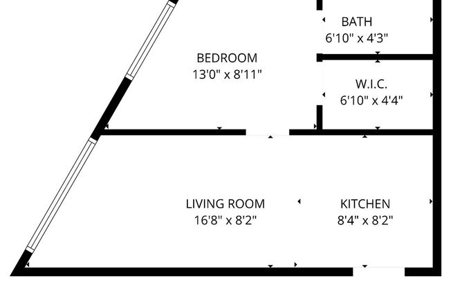 1 bed, 1 bath, 500 sqft, $1,250, Unit 07BS