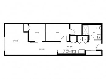 2 beds, 1 bath, 771 sqft, $1,799
