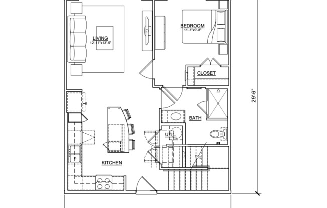 1 bed, 1 bath, 750 sqft, $1,699