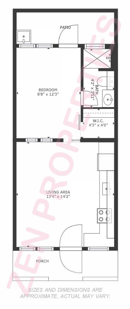 1 bed, 1 bath, $1,350