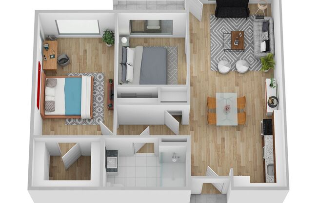 2 beds, 1 bath, 823 sqft, $1,795, Unit 126-229