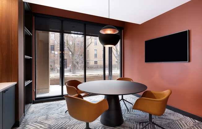 Conference Table at The Hill Apartments, Saint Paul