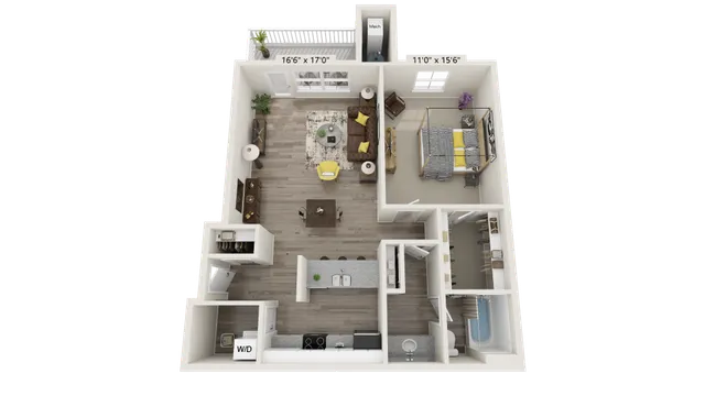 1 bed, 1 bath, 865 sqft, $1,475