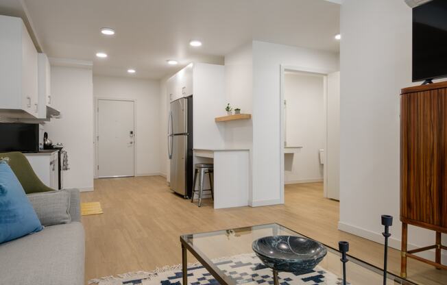 a living room with a couch at The Lucy Boise Apartments, Boise, 83702