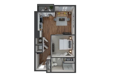 1 bed, 1 bath, 628 sqft, $1,789