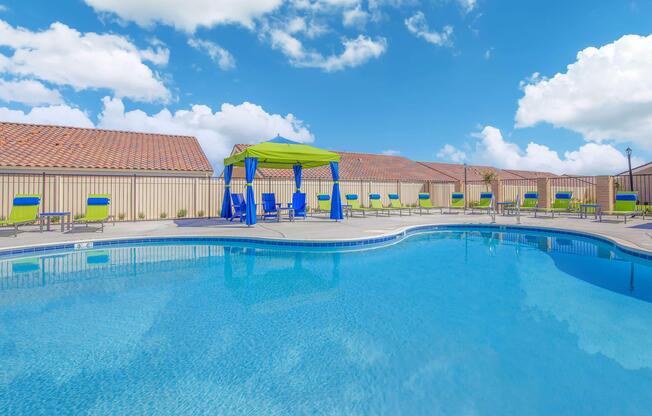 a large pool of water