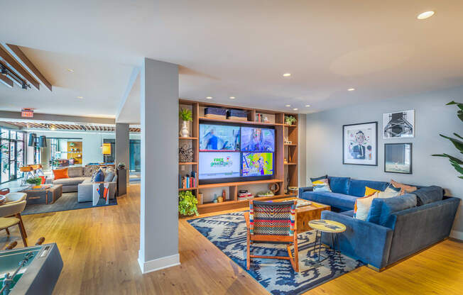 inwood clubroom with TV