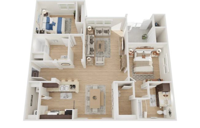 2 beds, 2 baths, 1,102 sqft, $2,495, Unit 143