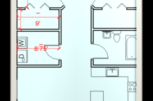 2 beds, 1 bath, 1,088 sqft, $1,200, Unit Apt 121