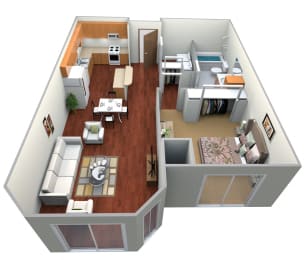 1 bed, 1 bath, 765 sqft, $1,065
