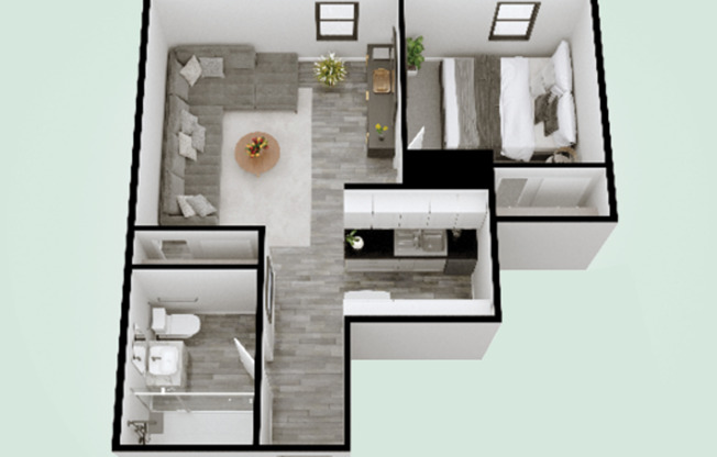 1 bed, 1 bath, 575 sqft, $1,225, Unit 4160-103