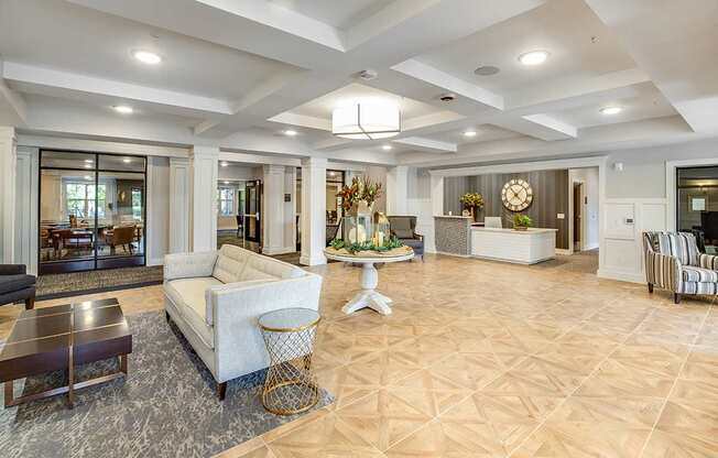 Lobby, welcoming, Senior Apartment, Senior living, Maplewood, White Bear Lake, Saint Paul, Frost English Silver