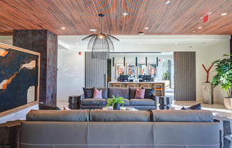 Resident clubhouse with ample seating - BLVD at Revere Beach