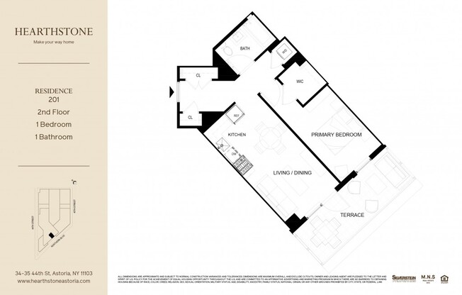 1 bed, 1 bath, $3,950, Unit 201