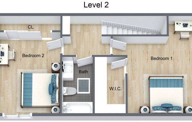 2 beds, 1.5 baths, 1,215 sqft, $3,840, Unit 601