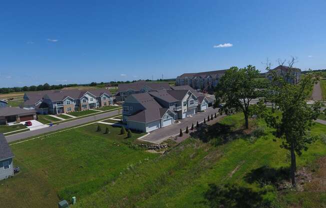 Aerial View Of Community at One Glenn Place, Fitchburg, WI