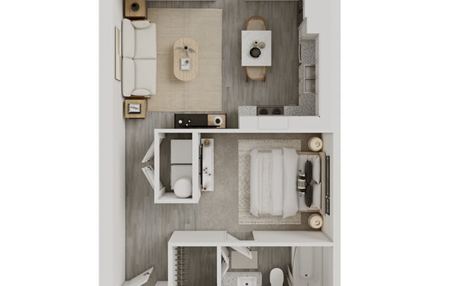 Studio, 1 bath, 600 sqft, $1,375