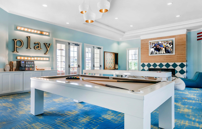 Citra at Windermere Interior | Game room | Billiards | TV | Two sets of doors