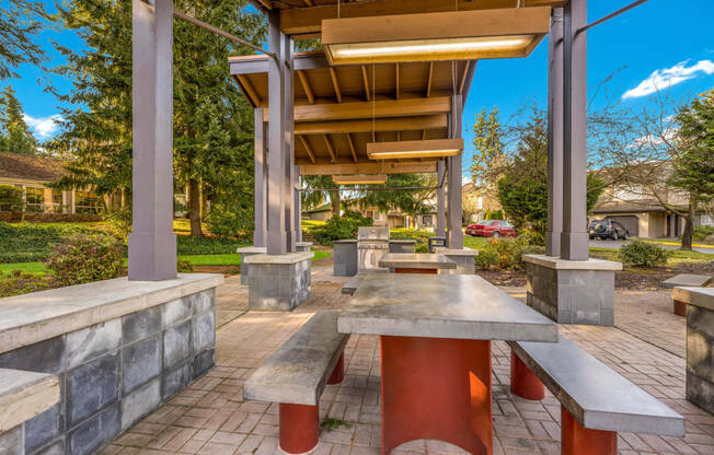 BBQ Area at Arcadia Townhomes, Federal Way, WA