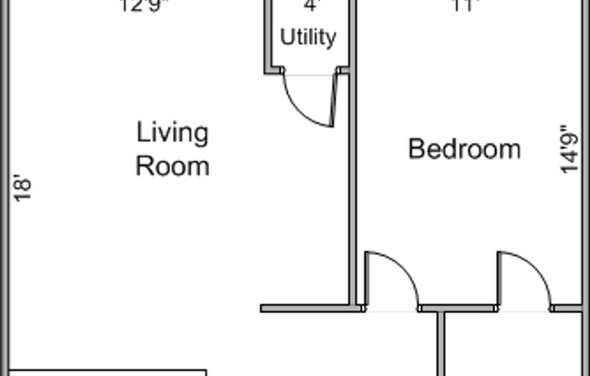 1 bed, 1 bath, 717 sqft, $1,899, Unit 45R-309