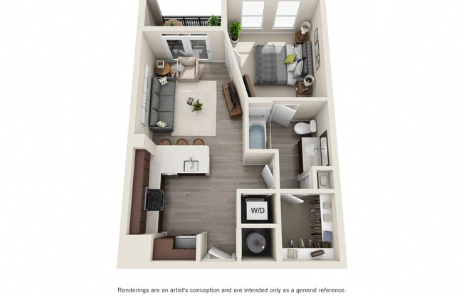 1 bed, 1 bath, 638 sqft, $1,155