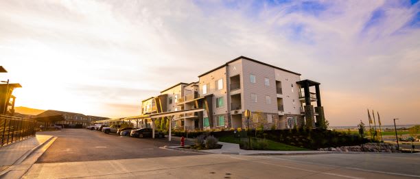 Elegant Exterior View at Soleil Lofts Apartments, Herriman, UT, 84096