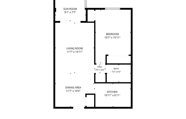 1 bed, 1 bath, 705 sqft, $1,395, Unit 106