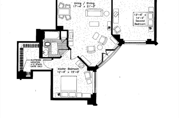 2 beds, 2 baths, 1,128 sqft, $4,650, Unit 308