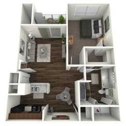 1 bed, 1 bath, 669 sqft, $1,180