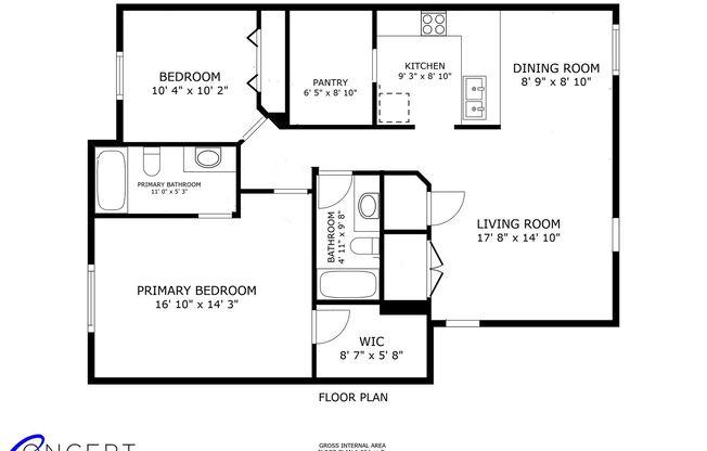 2 beds, 2 baths, 962 sqft, $1,350, Unit E-12