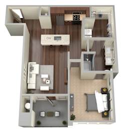 1 bed, 1 bath, 779 sqft, $1,300