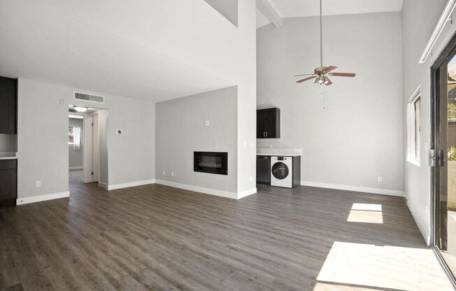 Open Living Room and Kitchen at Brody Terrace Apartments