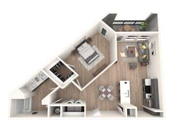 1 bed, 1 bath, 784 sqft, $2,050