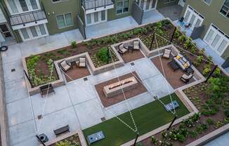 Aerial View OF Courtyard at Link Apartments® Glenwood South, Raleigh, 27603
