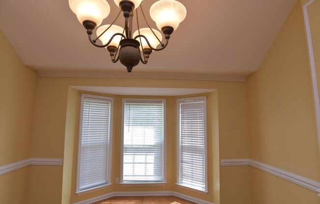 Single family home with large fenced in backyard