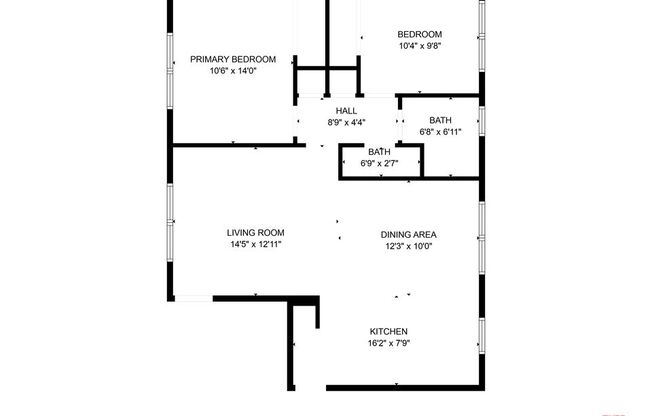 2 beds, 1.5 baths, 867 sqft, $2,800, Unit 4