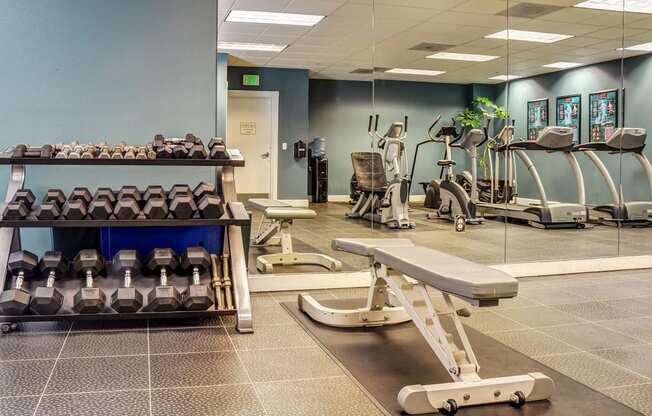 High-Tech Fitness Center at Axcess 15 Apartments, 1500 Northeast 15th Avenue, Oregon