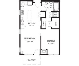 1 bed, 1 bath, $1,397