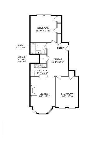 3 beds, 1 bath, 1,017 sqft, $5,900, Unit 301