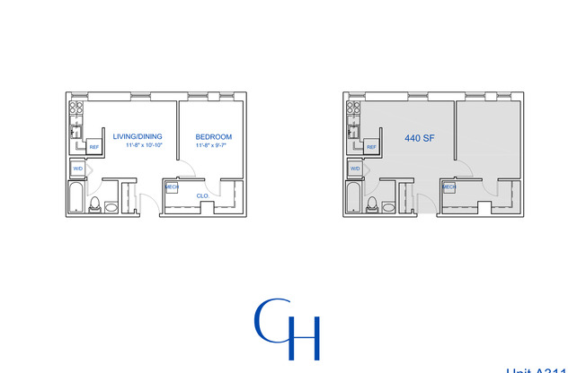 1 bed, 1 bath, 564 sqft, $1,554, Unit A-311