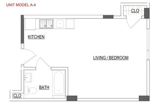 Studio, 1 bath, 430 sqft, $2,760, Unit 345 6th St, Unit 301