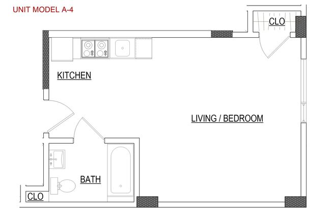 Studio, 1 bath, 430 sqft, $2,135, Unit 345 6th St, Unit 301