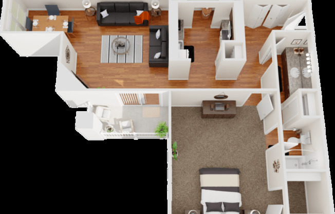 1 bed, 1 bath, 940 sqft, $955