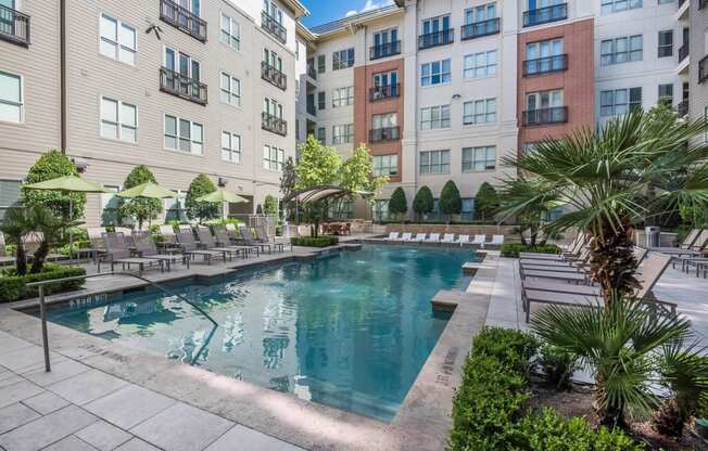 Turquoise Swimming Pool at Windsor at West University, 2630 Bissonnet Street, Houston