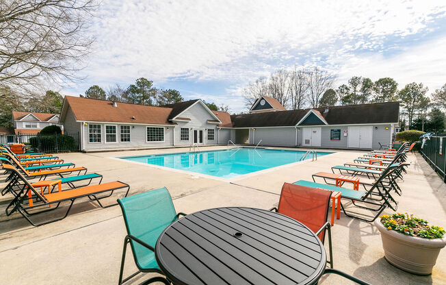 the swimming pool at our apartments