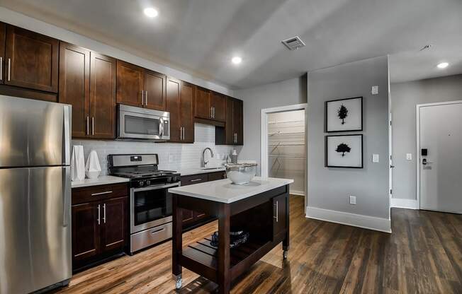 Expansive Kitchen with Stainless Steel Appliances at Morningside Atlanta by Windsor, 1845 Piedmont Ave NE, Atlanta